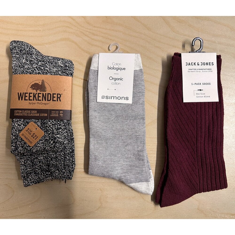 Women's 3Pr Crew Socks_Weekender/Simons/Jack&Jones